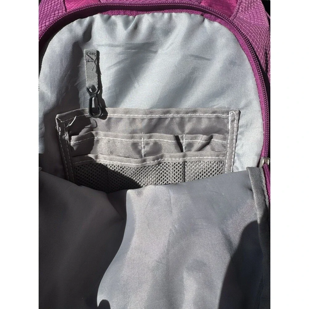 HIGH SIERRA Backpack Large Multi-Zip Pockets Laptop Layered Hiking Magenta EUC